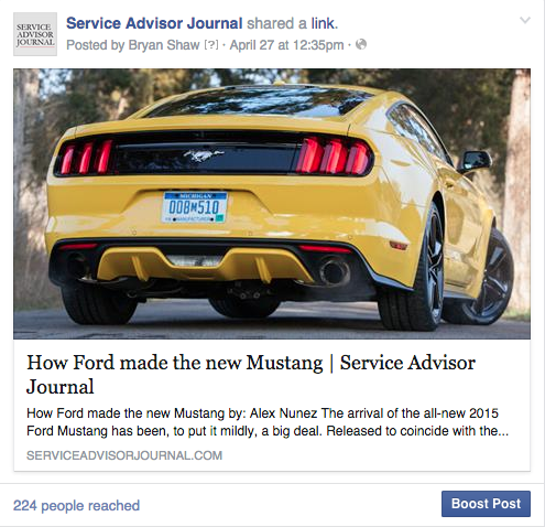 service advisor journal