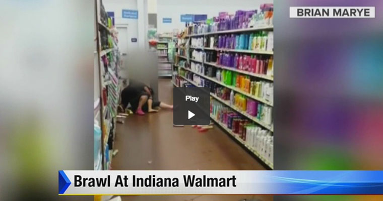 walmart fight