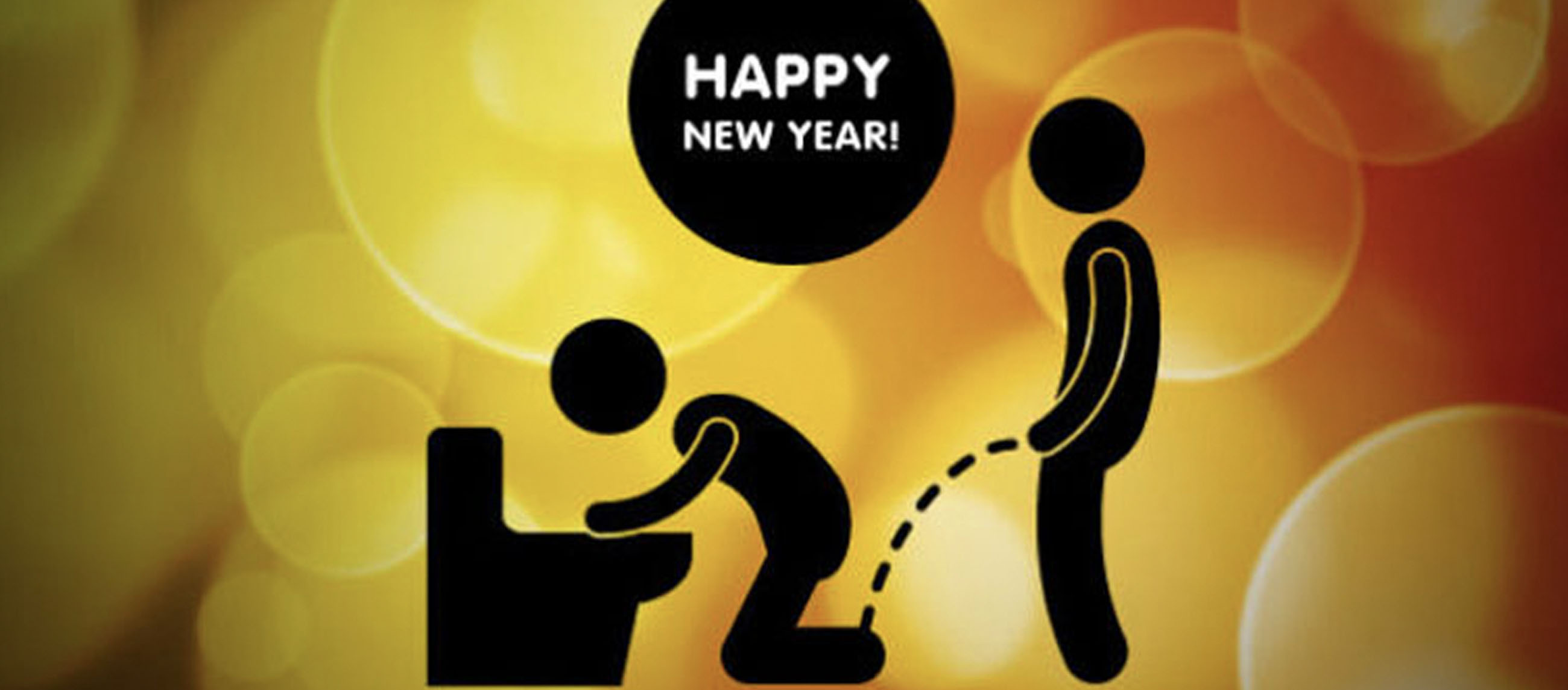 happy new year stick figure