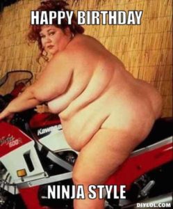 big girl on motorcycle